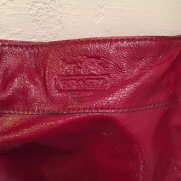 Coach red leather purse - Picture 2 of 5